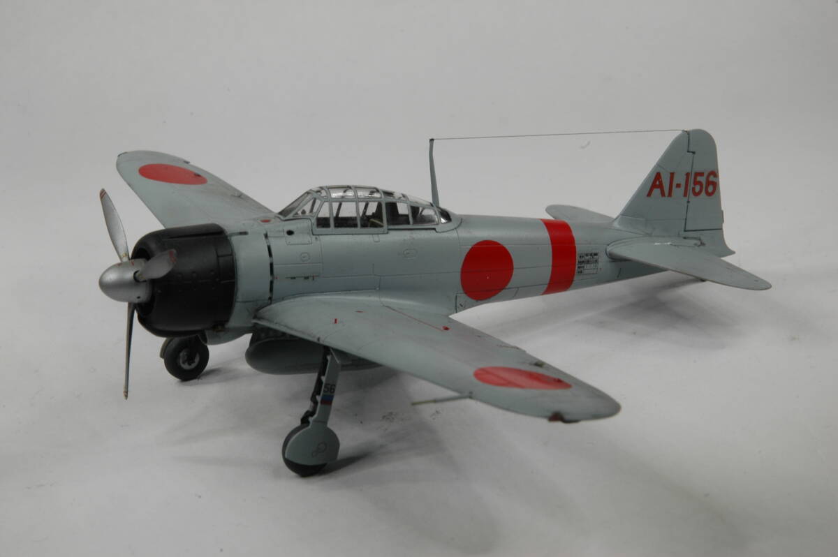 ファインモールド 1/72 『零式艦上戦闘機21型【完成品】真珠湾攻撃隊第一次攻撃隊 高須賀 満美 二飛曹機 零戦21型 ゼロ戦』