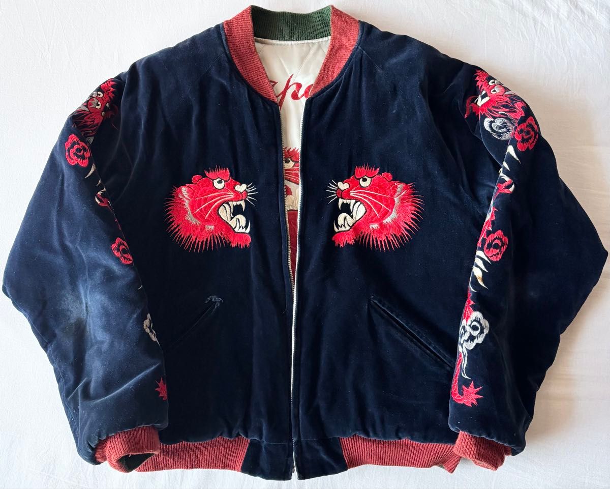 90's 別珍 テーラー東洋 M品番 スカジャン 赤虎 赤龍 赤鷹 赤鷲 90's 別珍 テーラー東洋 M品番 スカジャン 赤虎 赤龍 赤鷹 赤鷲