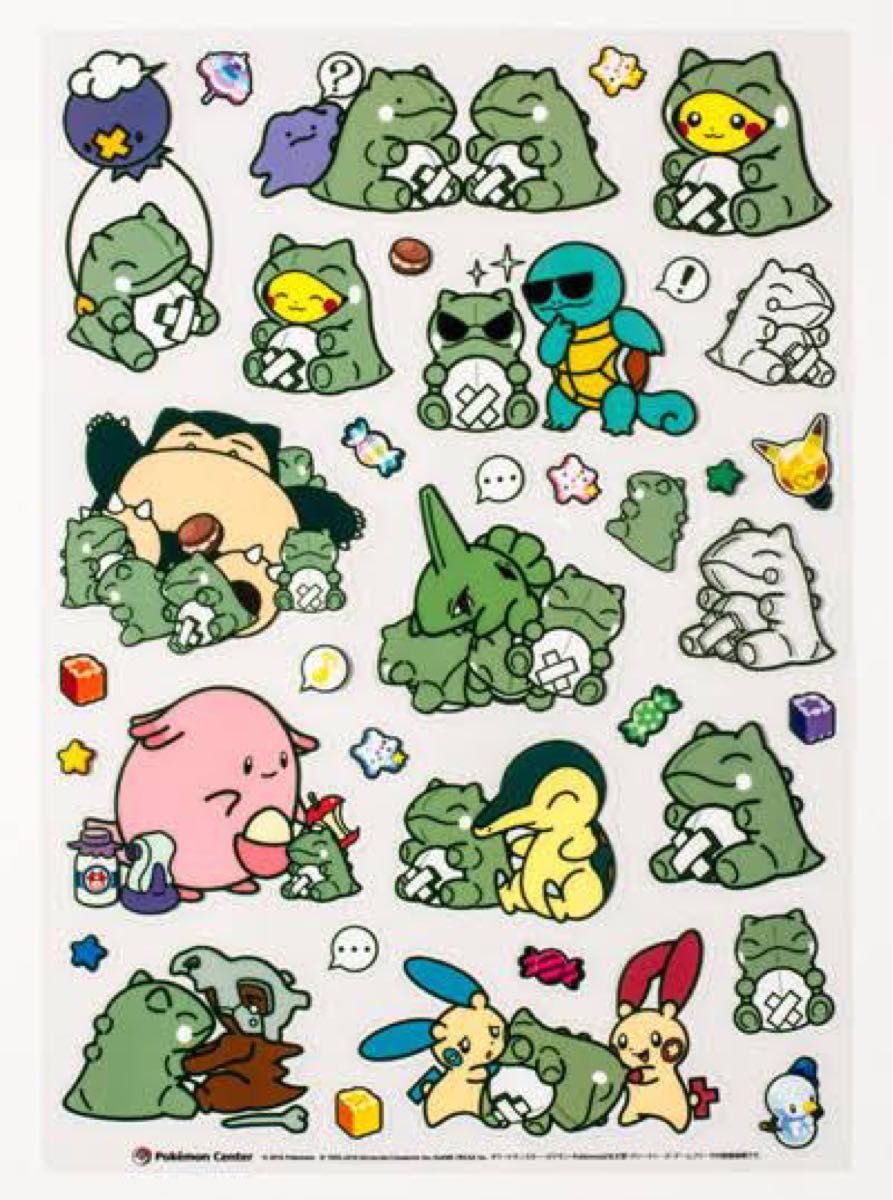 ポケモンセンター petシール ポケパルレのみがわり ステッカー ポケモンセンター petシール ポケパルレのみがわり ステッカー
