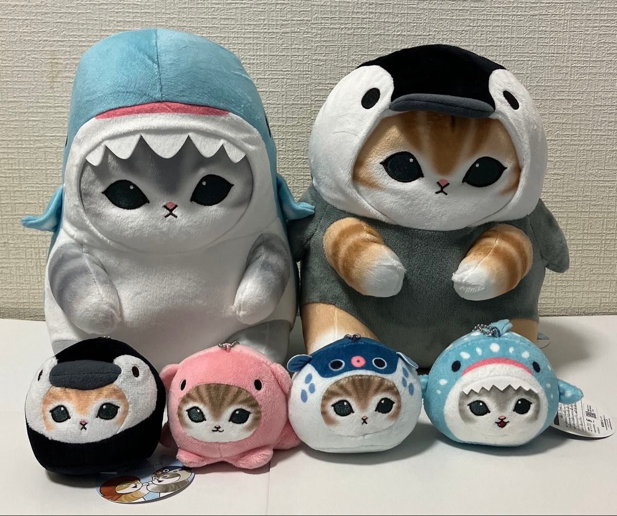 モフサンドmofusand 海の生き物にゃんBIGぬいぐるみ全2種類 おか モフサンドmofusand 海の生き物にゃんBIGぬいぐるみ全2種類 おか