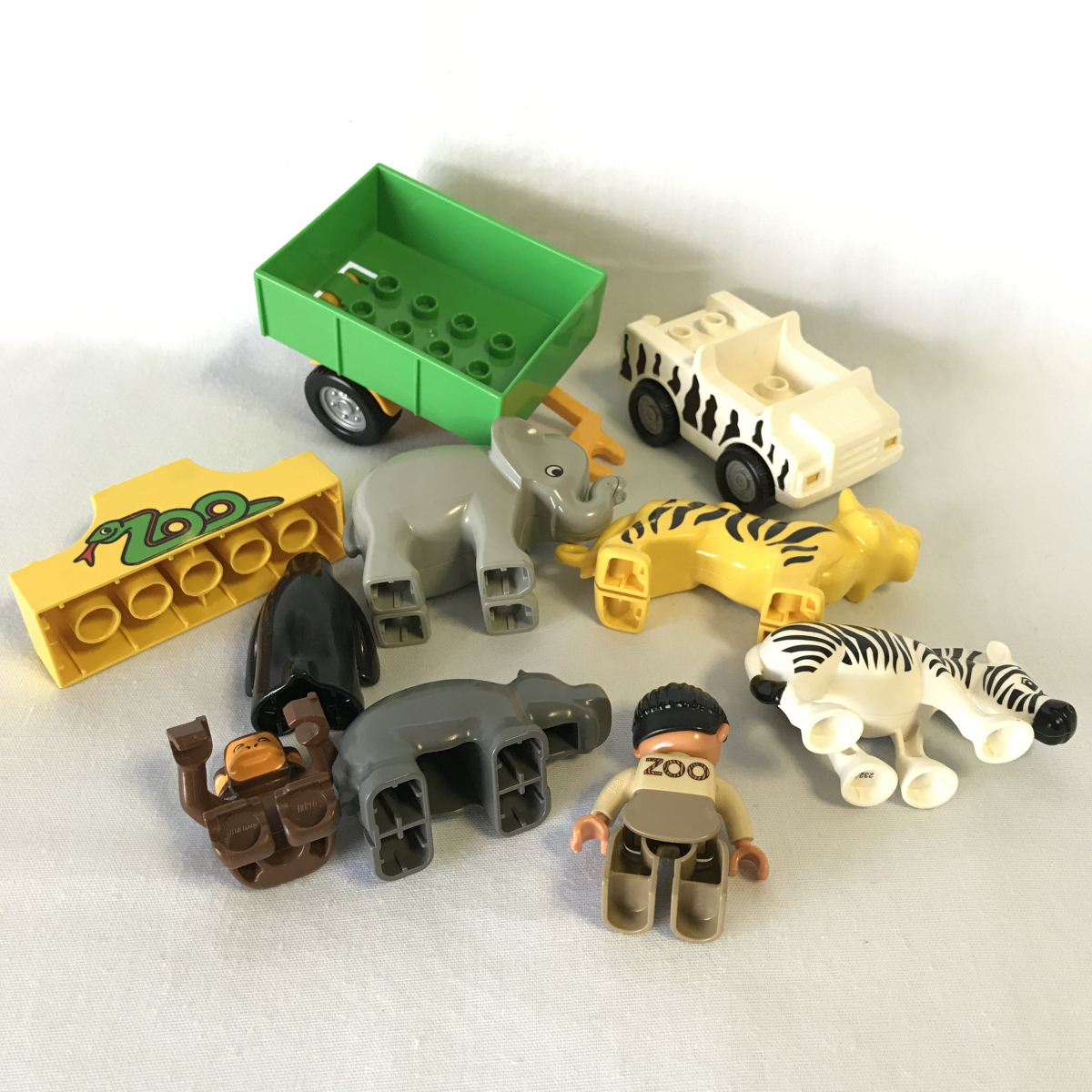 ヤフオク レゴ Lego デュプロ どうぶつえん 動物 ゾウ シ