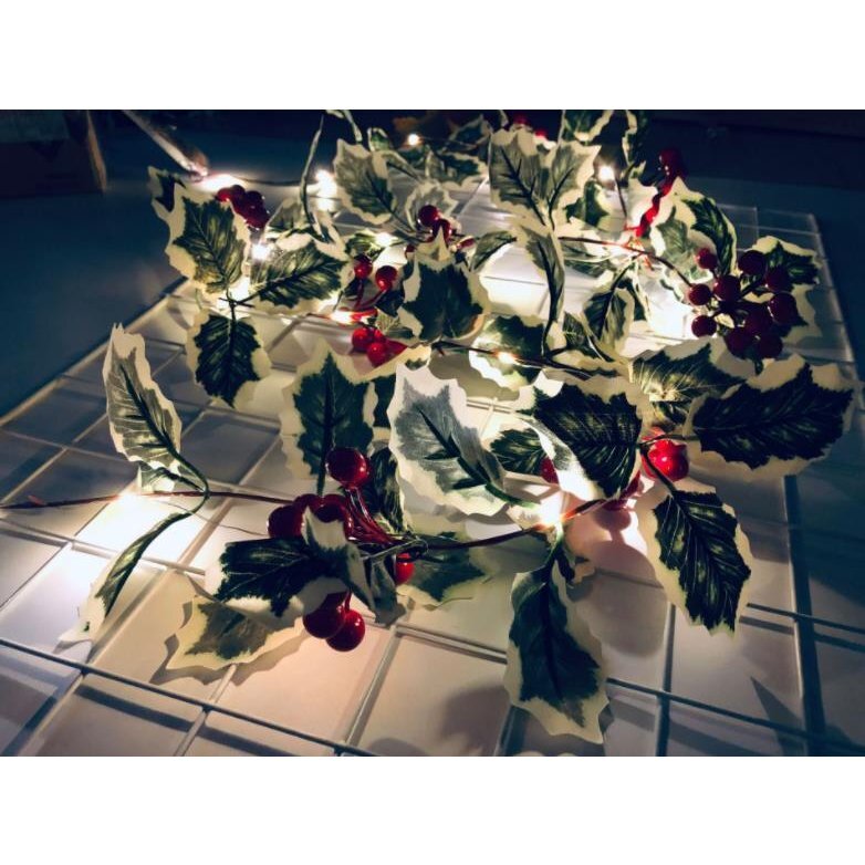 LP-112 ★タイムセール【送料無料】ライト ストリングライト 秋 冬 春 クリスマス 葉 木の葉 2モード イルミネーションライト 2M 電池式_画像8