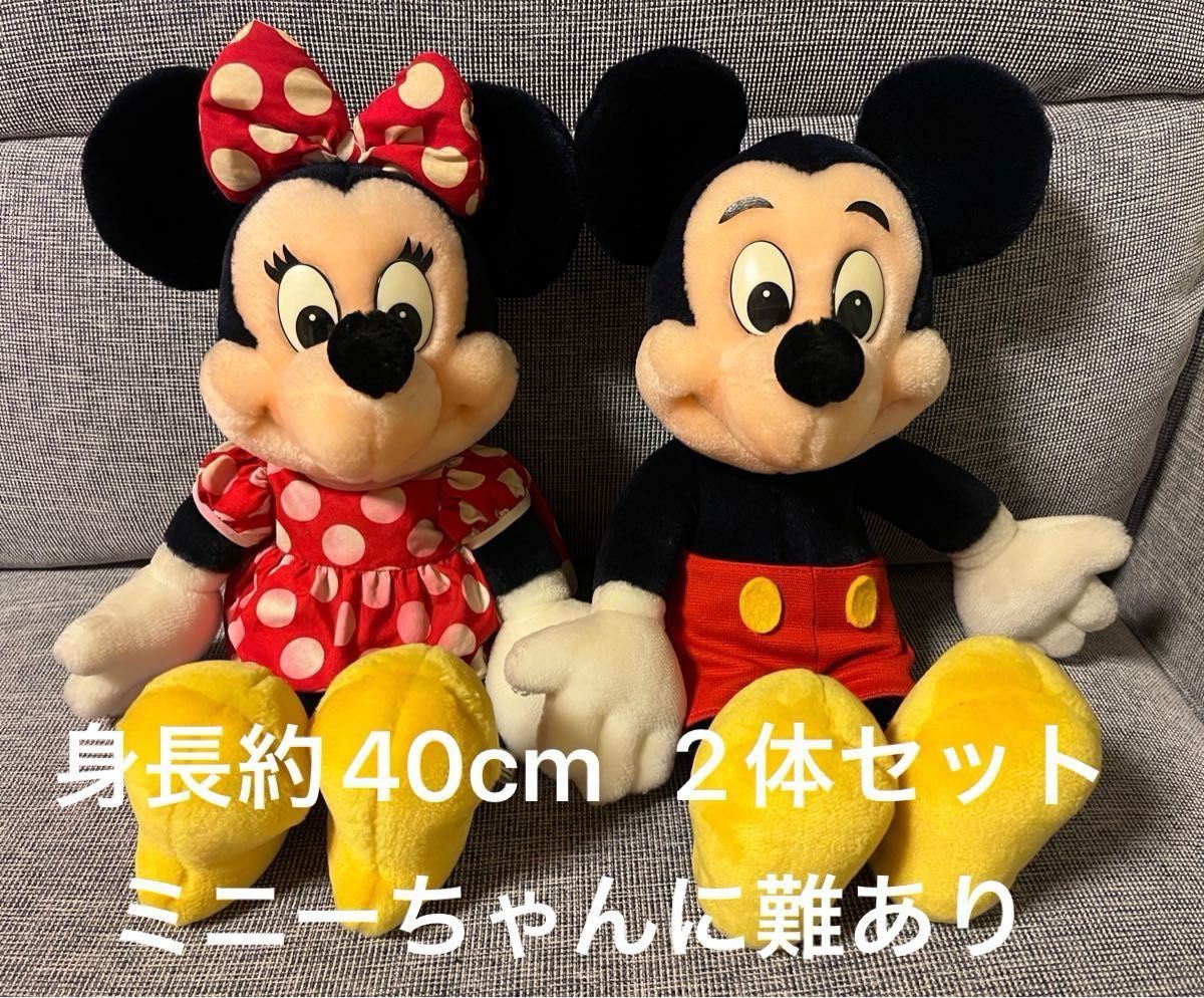 難あり】Disney TDL ミッキーマウス ミニーマウス ぬいぐるみ 2 難あり】Disney TDL ミッキーマウス ミニーマウス ぬいぐるみ 2
