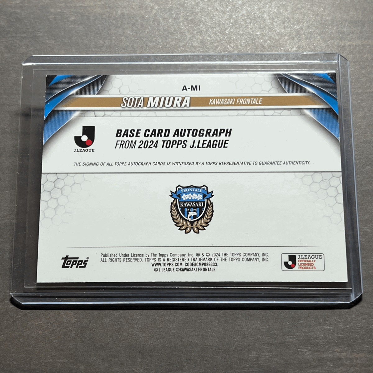 三浦颯太 Orange Foil 直筆サイン 25枚限定 2024 Topps J.LEAGUE 三浦颯太 Orange Foil 直筆サイン 25枚限定 2024 Topps J.LEAGUE