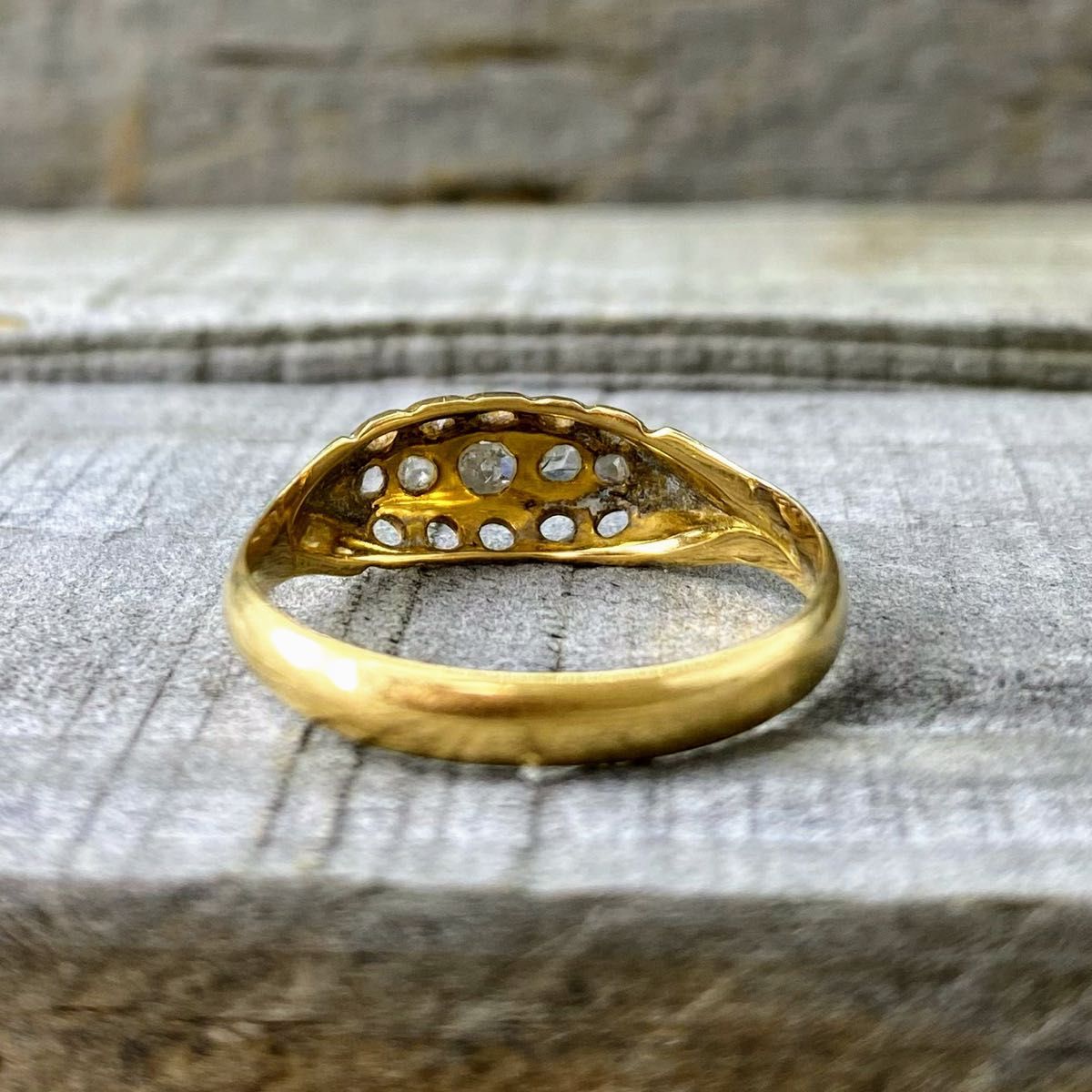 激レア】英国 イギリス ジプシーリング アンティーク 18ct 18金 激レア】英国 イギリス ジプシーリング アンティーク 18ct 18金