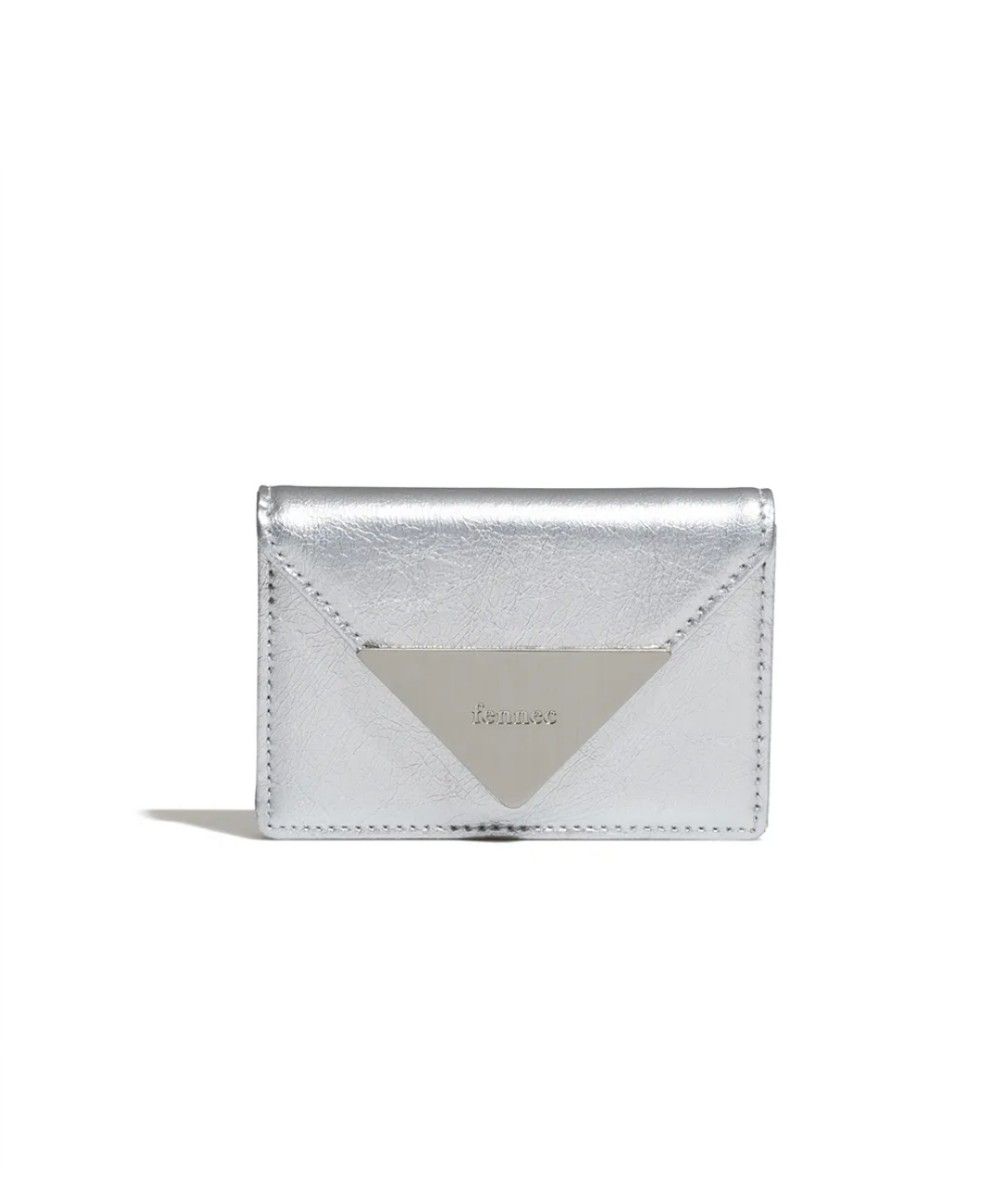 カードケース・名刺入れ Fennec CRINKLE TRIANGLE ACCORDION POCKET SILVER fennec CRINKLE TRIANGLE ACCORDION POCKET 名刺入れ