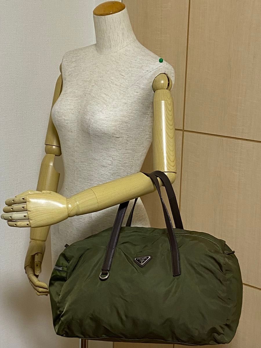 PRADA プラダ ミニボストンバッグ ハンドバッグ オリーブ PRADA プラダ ミニボストンバッグ ハンドバッグ オリーブ