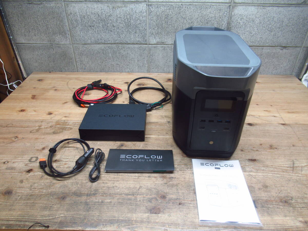 美品 EcoFlow エコフロー ポータブル電源 DELTA MAX 1600 管理7Z0129A