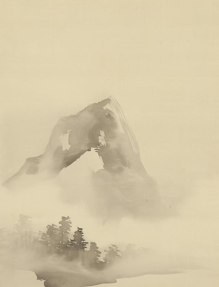 真作】◇小室翠雲◇秋江雨漁図◇共箱◇肉筆◇絹本◇掛軸◇v705 真作】◇小室翠雲◇秋江雨漁図◇共箱◇肉筆◇絹本◇掛軸◇v705