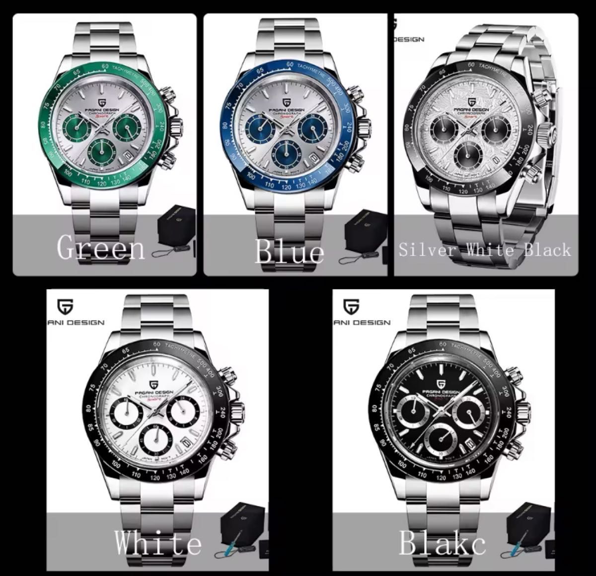 【新品未使用】Pagani Design パガーニデザイン 腕時計 防水 グリーン seiko セイコー 高級腕時計 クロノグラフ 【新品未使用】Pagani Design パガーニデザイン 腕時計 防水 グリーン seiko セイコー 高級腕時計 クロノグラフ