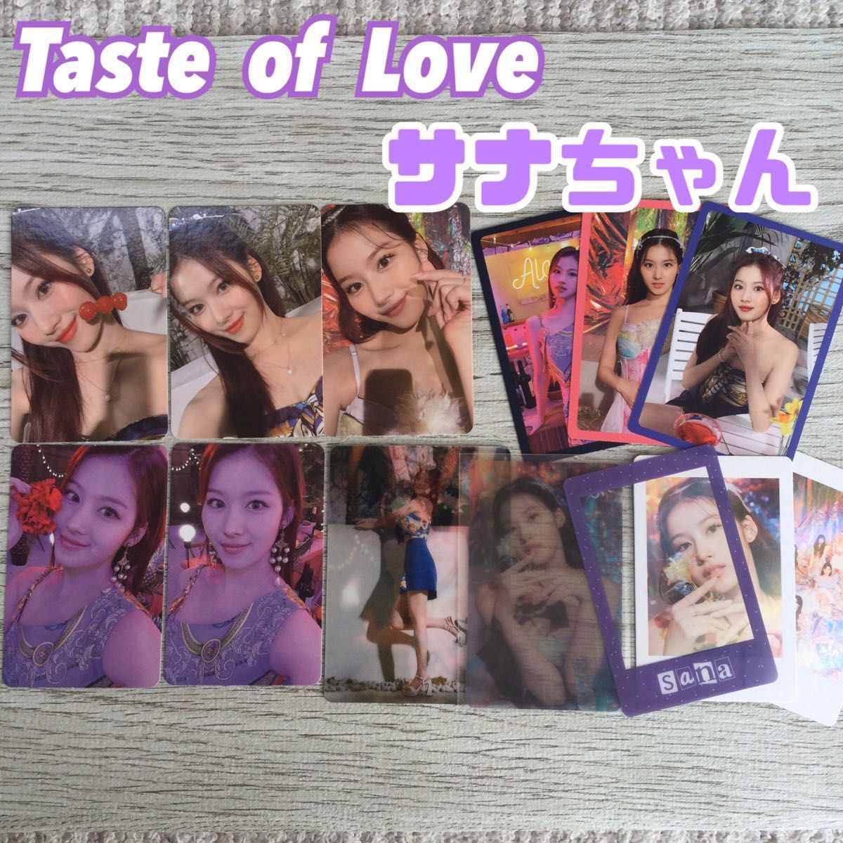 twice サナ taste of love トレカ sana フォトカード 特典 twice サナ taste of love トレカ sana フォトカード 特典