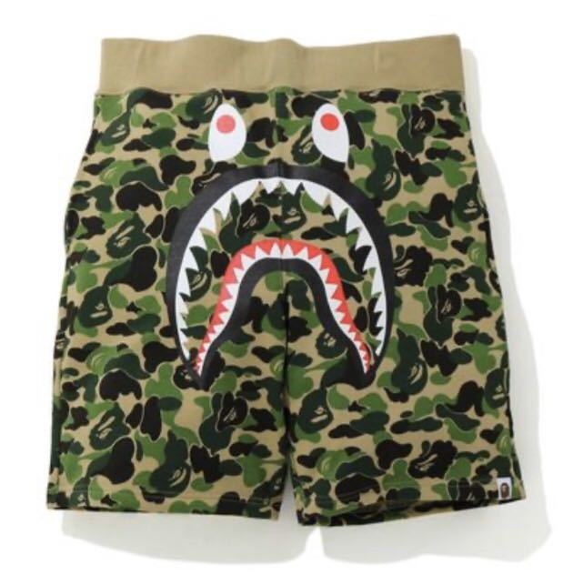 2XL ABC CAMO SHARK SWEAT SHORTS A BATHING APE BAPE www.distribella.com