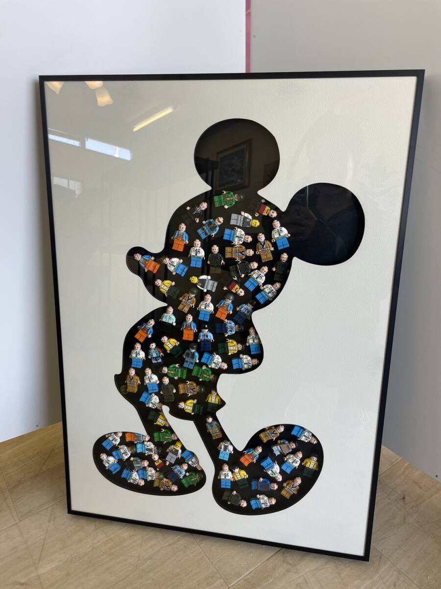 ディズニー アート ミッキーマウス 額付き ミッキーマウス LEGO アートパネル レゴ 額絵 絵画 アート
