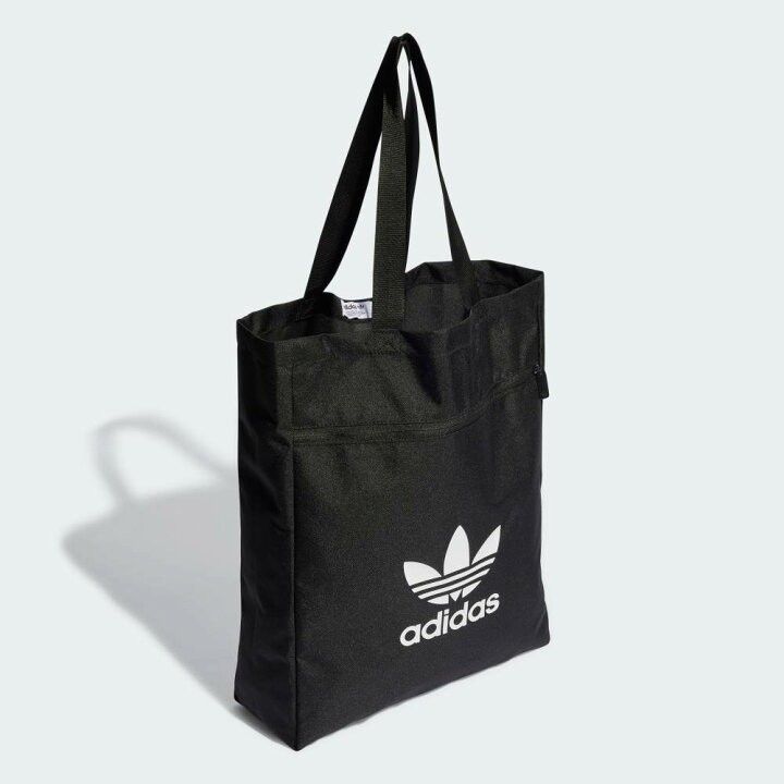 adidas originals PUショルダートートバッグーブラック アディダスオリジナルス クラシック ショッパーバッグ 新品未