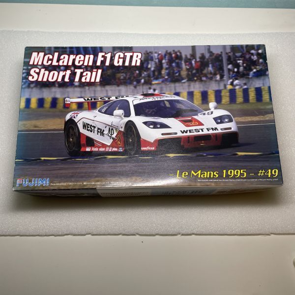未組立　フジミ　1/24 リアルスポーツカーシリーズ No.26 マクラーレンF1 GTR ショートテール 1995 ル・マン #49 WEST FM