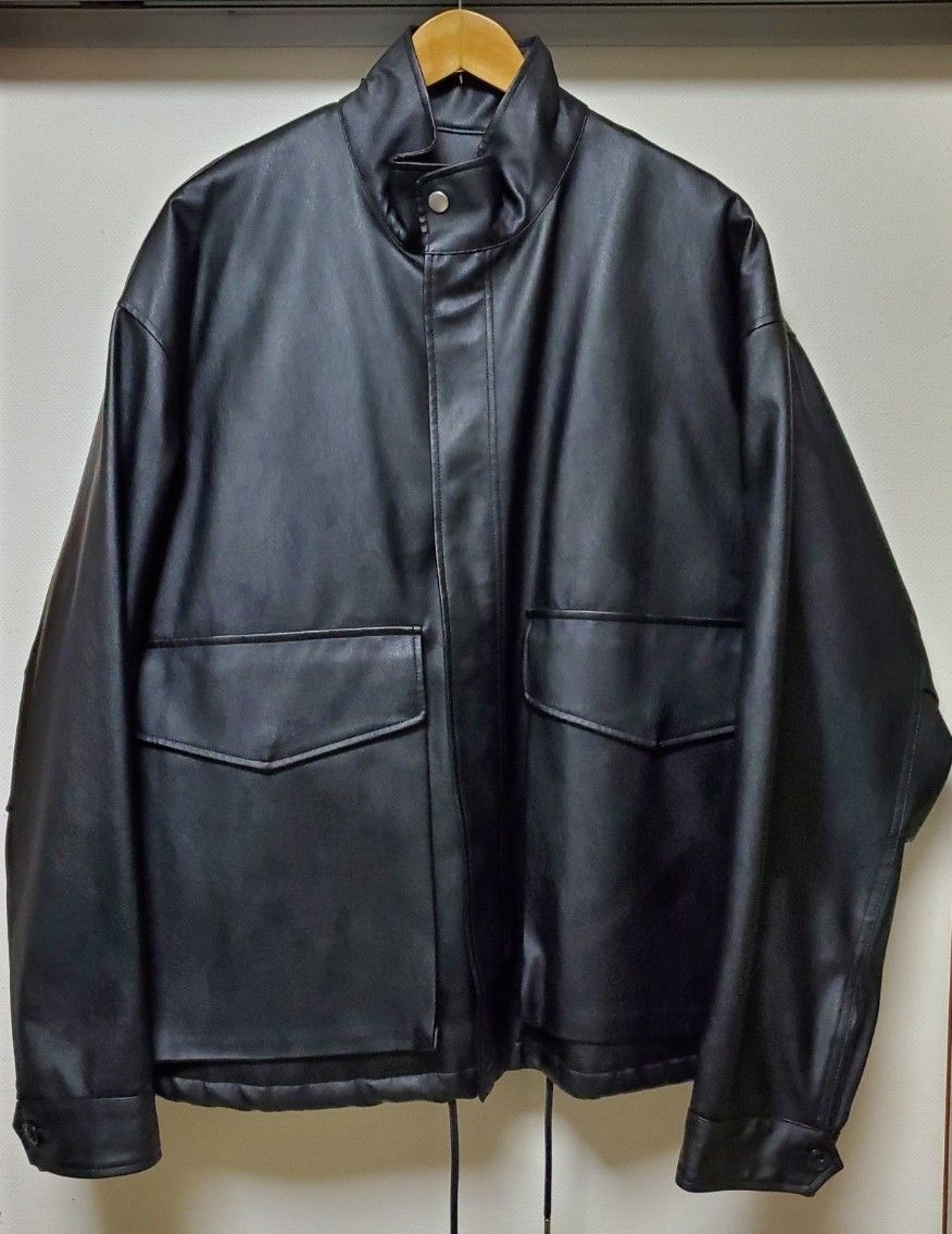 PRY シュウト フェイクレザージャケット Leather BDU Jacket - 1 PRY シュウト フェイクレザージャケット Leather BDU Jacket - 1