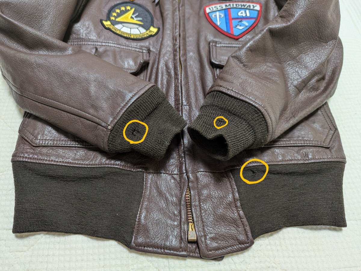 オリジナルG-1フライトジャケット40サイズ 希少 美品】米軍 実物 1971 アメリカ海軍 G-1 フライト