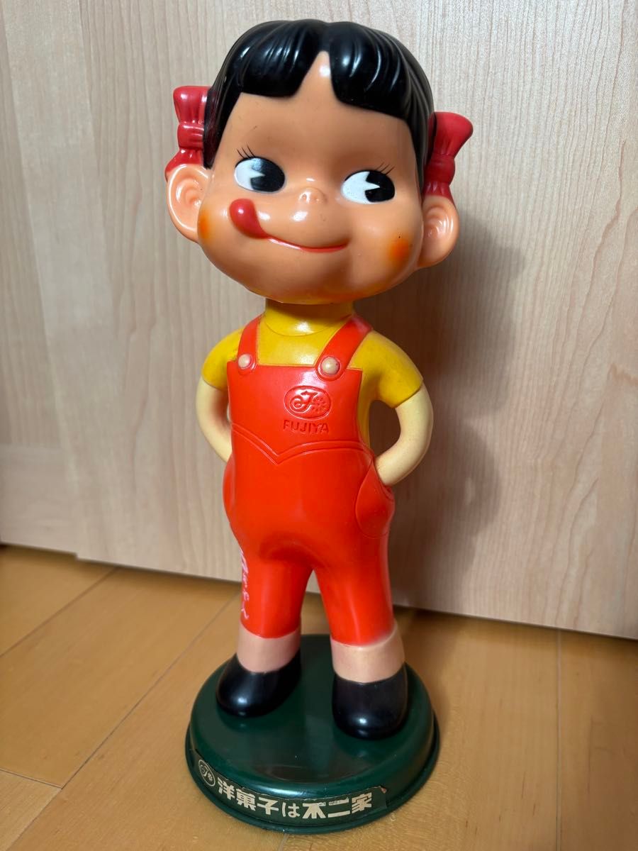 首振り人形 ペコちゃん 不二家 FUJIYA 昭和レトロ ぺこちゃん首 首振り人形 ペコちゃん 不二家 FUJIYA 昭和レトロ ぺこちゃん首