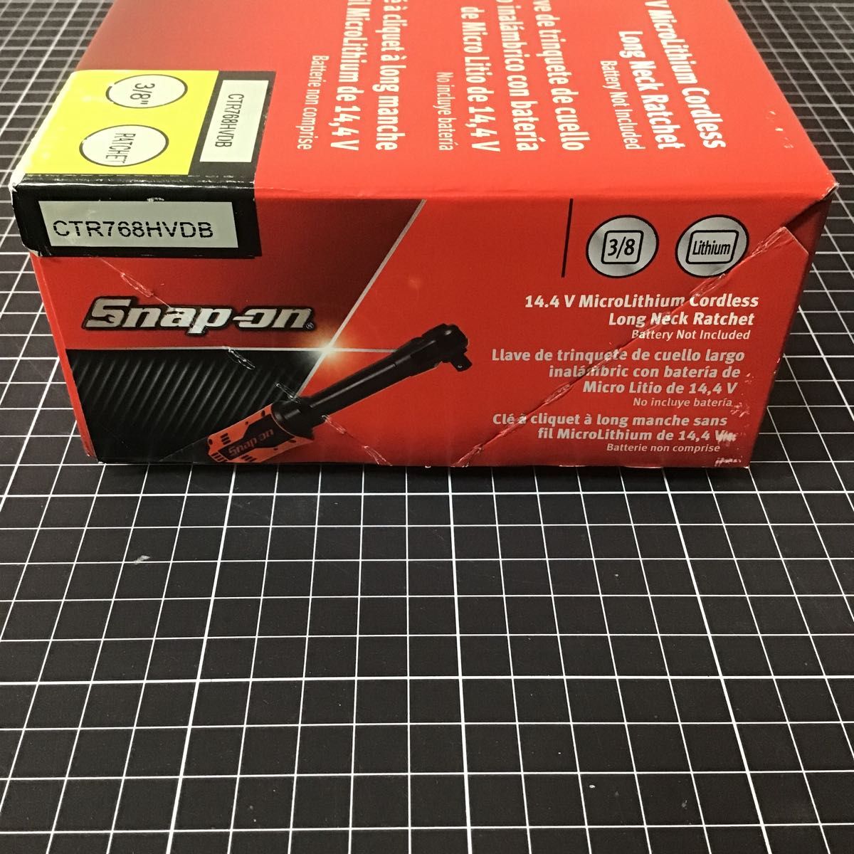 未使用 スナップオン 3/8コードレスラチェット ロングネック 14 未使用 スナップオン 3/8コードレスラチェット ロングネック 14