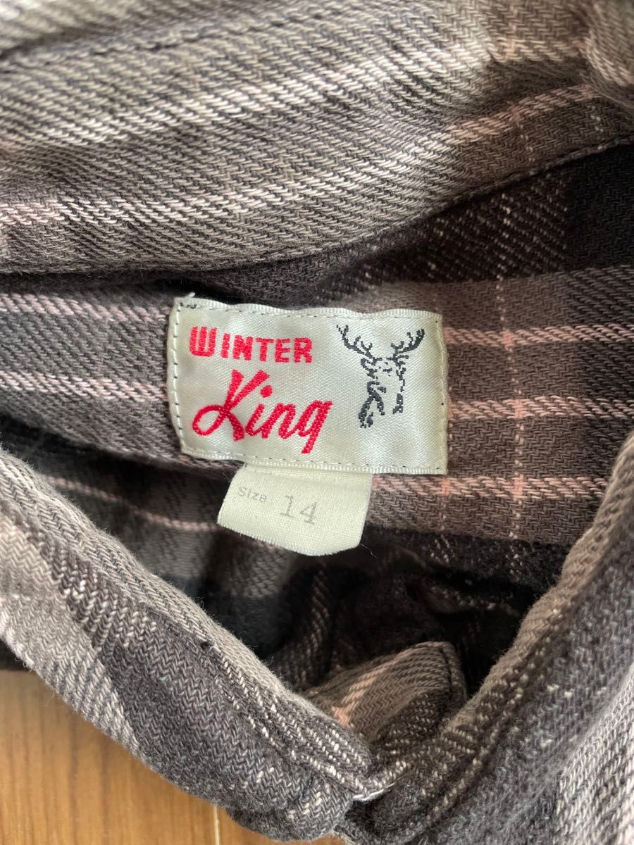 WINTER KING ヘビーネルシャツ アメカジ古着 ビンテージ WINTER KING ヘビーネルシャツ アメカジ古着 ビンテージ