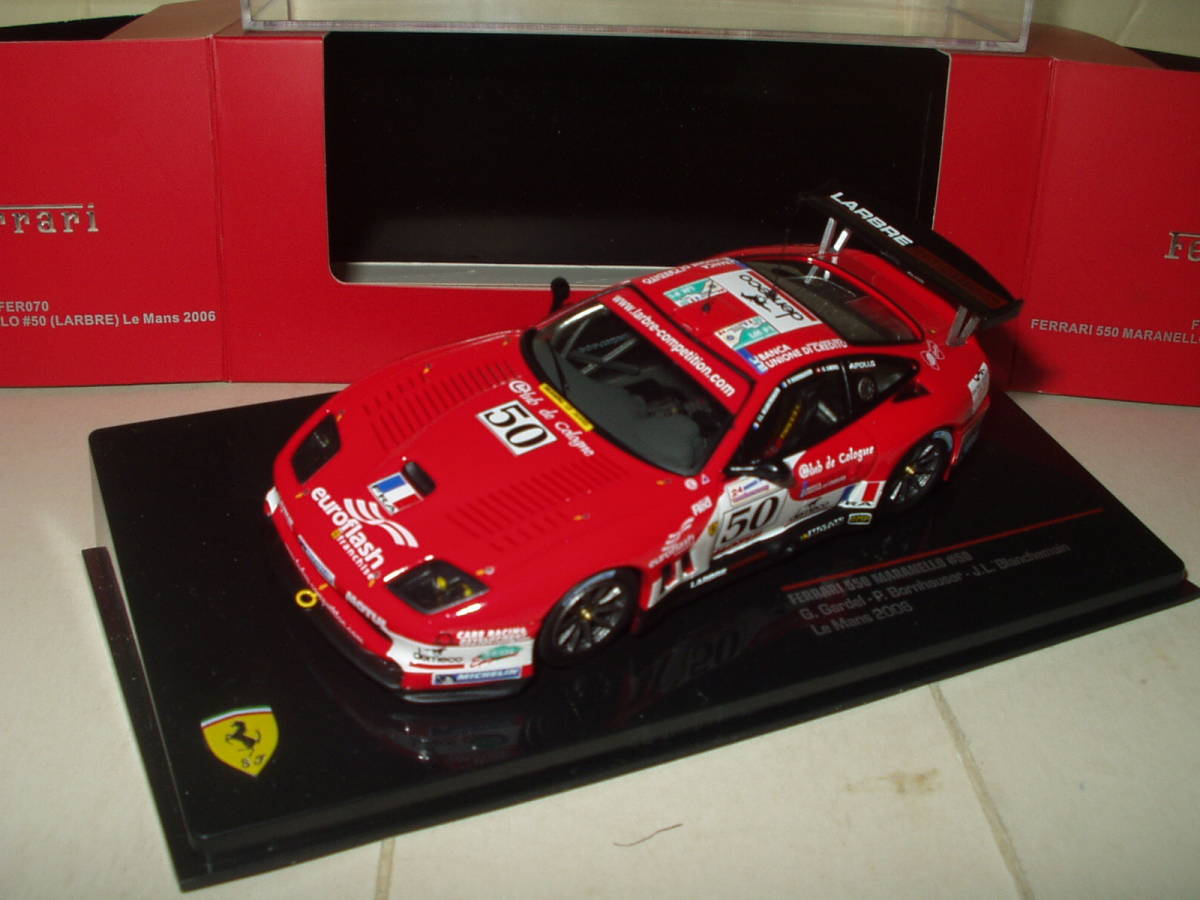 ixo Ferrari 550 Maranello #50 Le Mans 2006 / フェラーリ箱 イクソ 2006ルマン フェラーリ 550 マラネロ #50 ( 1:43 )の画像1