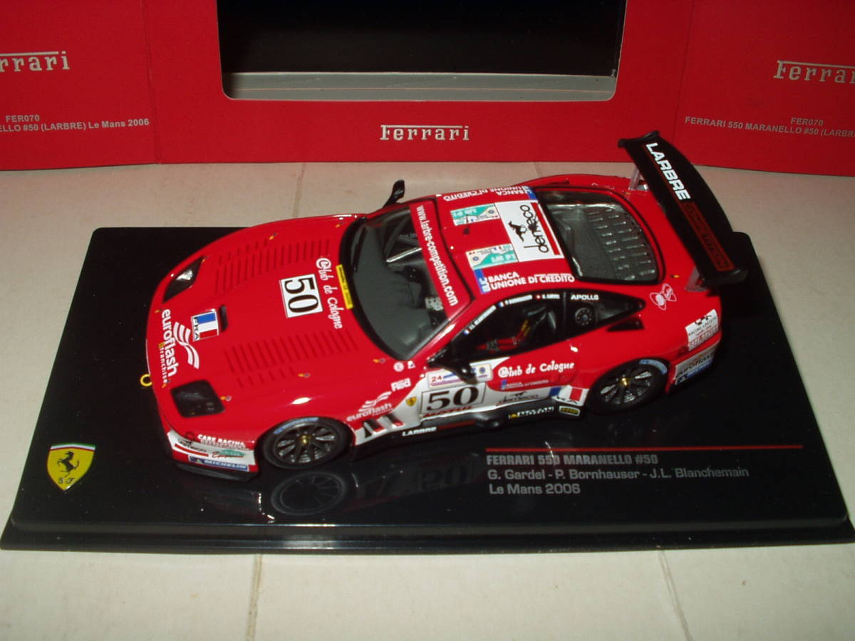 ixo Ferrari 550 Maranello #50 Le Mans 2006 / フェラーリ箱 イクソ 2006ルマン フェラーリ 550 マラネロ #50 ( 1:43 )の画像5