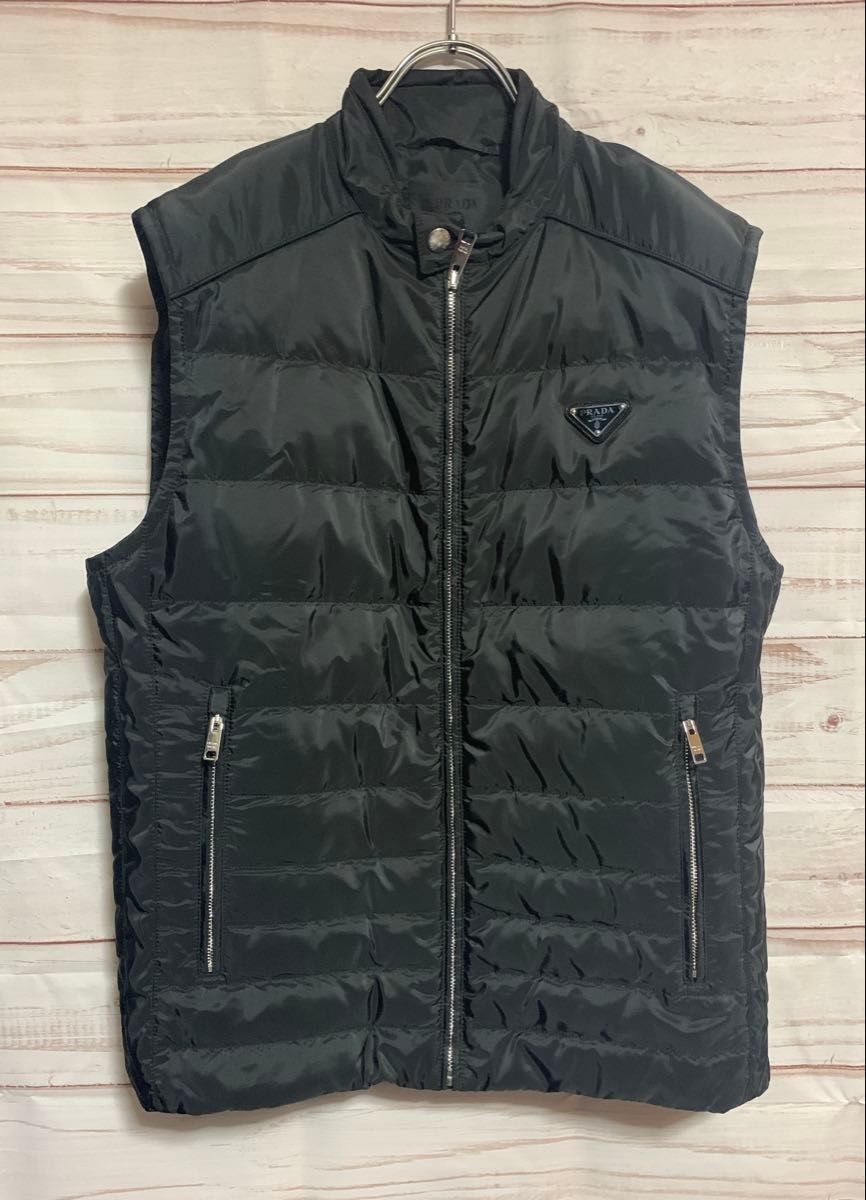 PRADA プラダ サイズ50 メンズ ダウンベスト NERO SGH069 PRADA プラダ サイズ50 メンズ ダウンベスト NERO SGH069