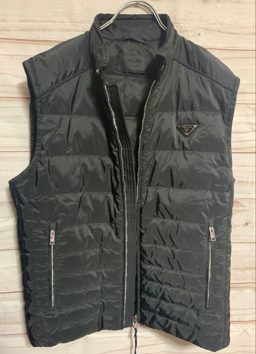 PRADA プラダ サイズ50 メンズ ダウンベスト NERO SGH069 PRADA プラダ サイズ50 メンズ ダウンベスト NERO SGH069