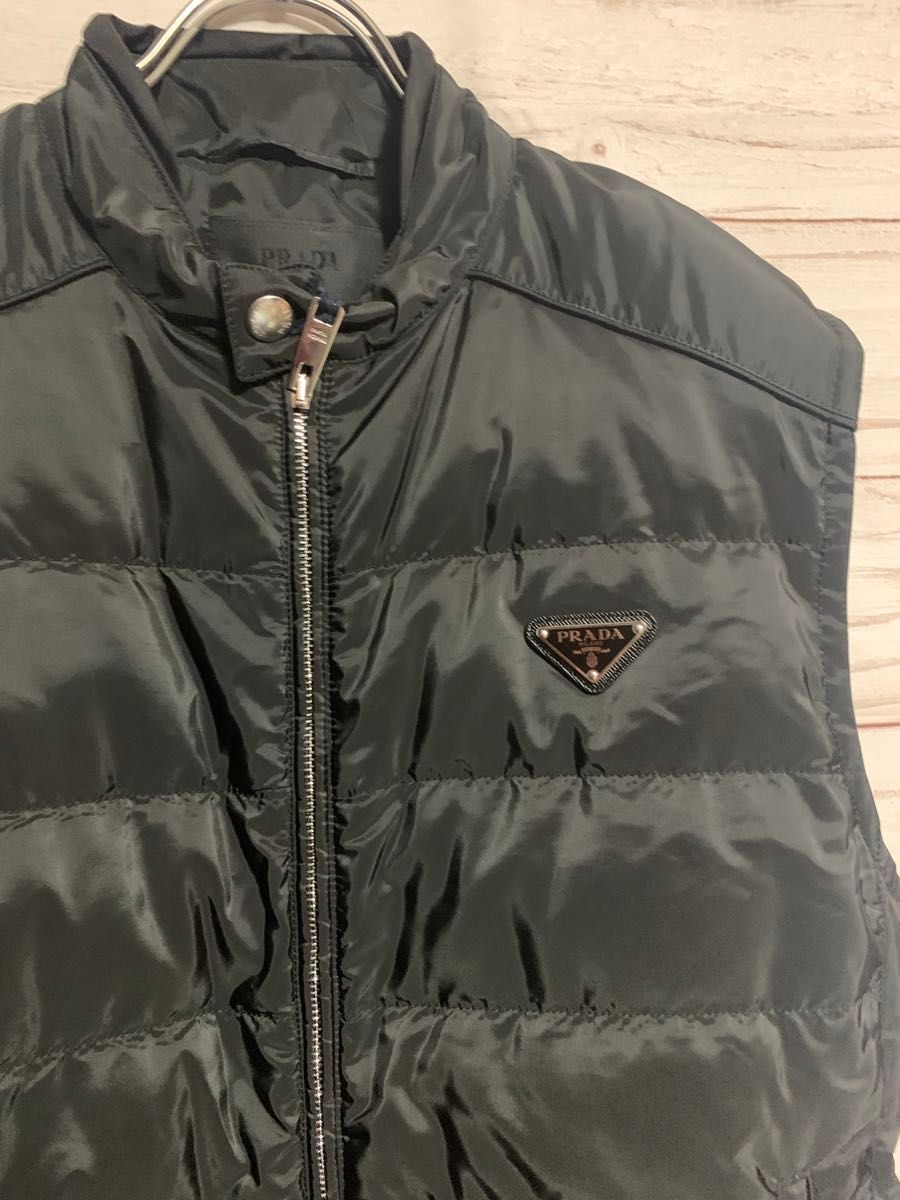 PRADA プラダ サイズ50 メンズ ダウンベスト NERO SGH069 PRADA プラダ サイズ50 メンズ ダウンベスト NERO SGH069