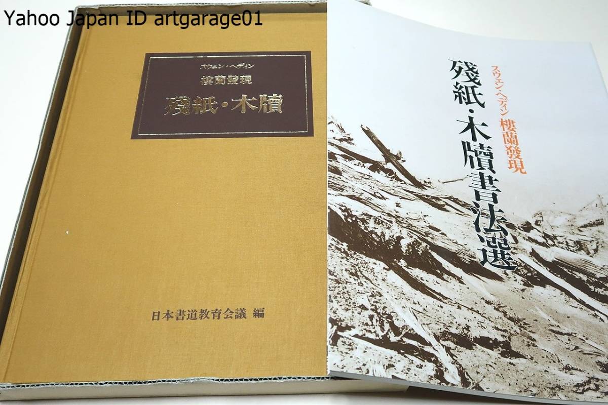 史上一番安い スウェン・ヘディン樓蘭発見残紙・木牘書法選・2冊/残紙