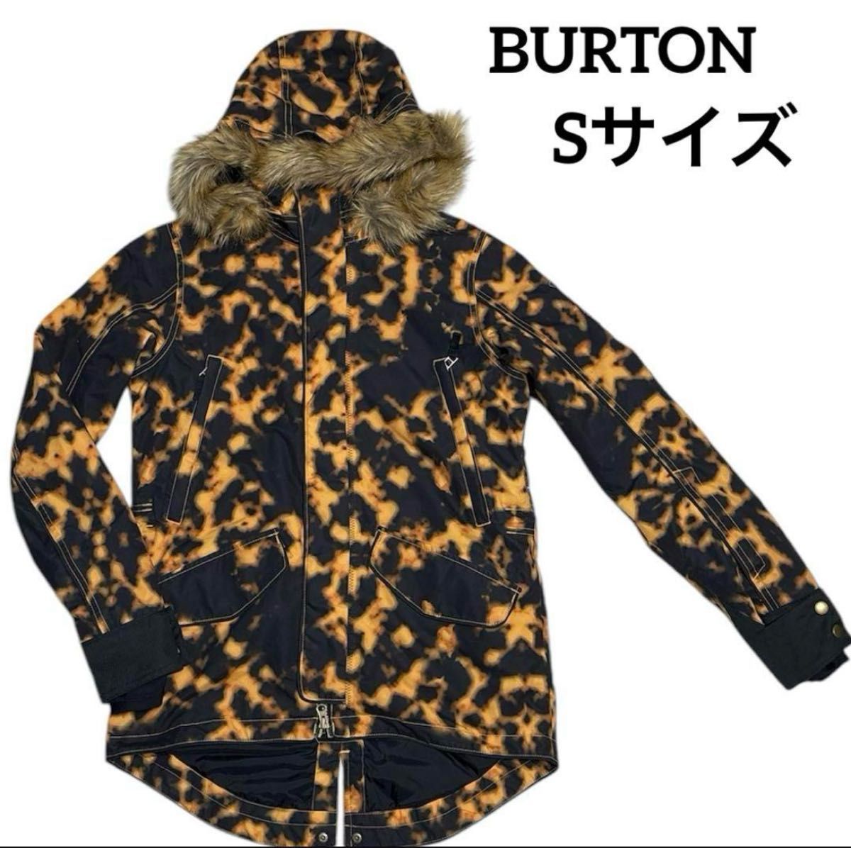 BURTON バートン ファー付きフード レオパード柄 ヒョウ柄 BURTON バートン ファー付きフード レオパード柄 ヒョウ柄