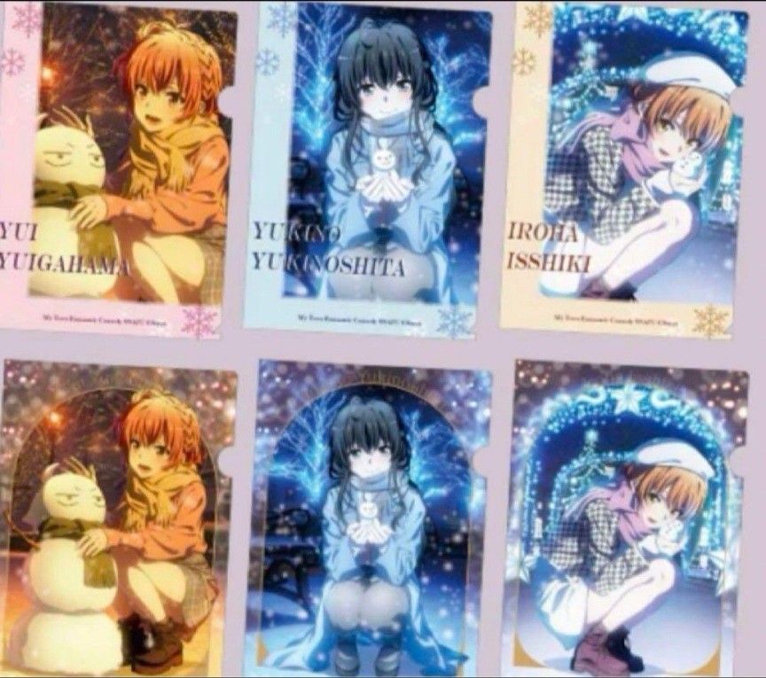 俺ガイル C105 アトレ クリアファイルコンプセット 雪ノ下雪乃 俺ガイル C105 アトレ クリアファイルコンプセット 雪ノ下雪乃