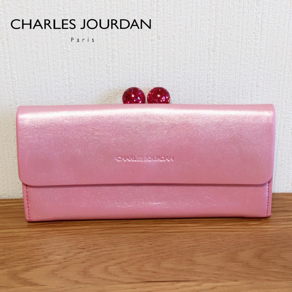 CHARLES JOURDAN シャルルジョルダン がま口 長財布 レザー CHARLES JOURDAN シャルルジョルダン がま口 長財布 レザー