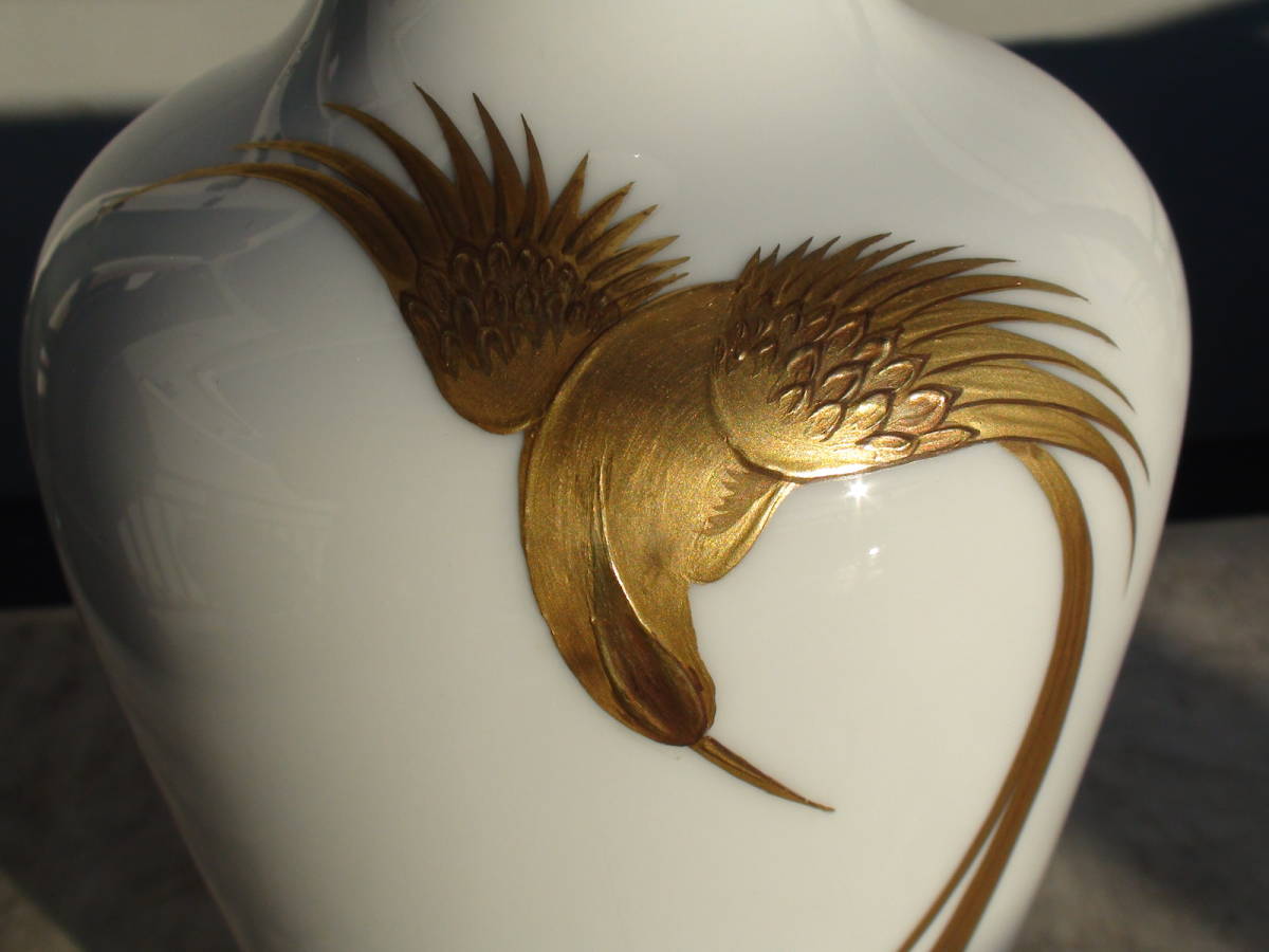 * ultimate beautiful goods * high nlihiHeinrich&Co*.* yellow gold. un- . bird Gold Phenix* height approximately 33cm * sick .. ornament .. did . use not doing therefore exhibiting *
