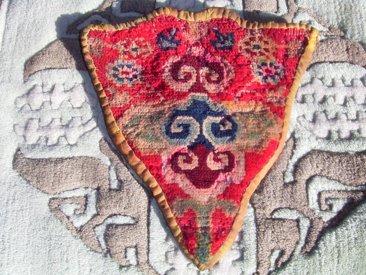  rare Old Tibetan Horse-head adornmentchi bed thongkhebnamchu one ten..carpet TIBET