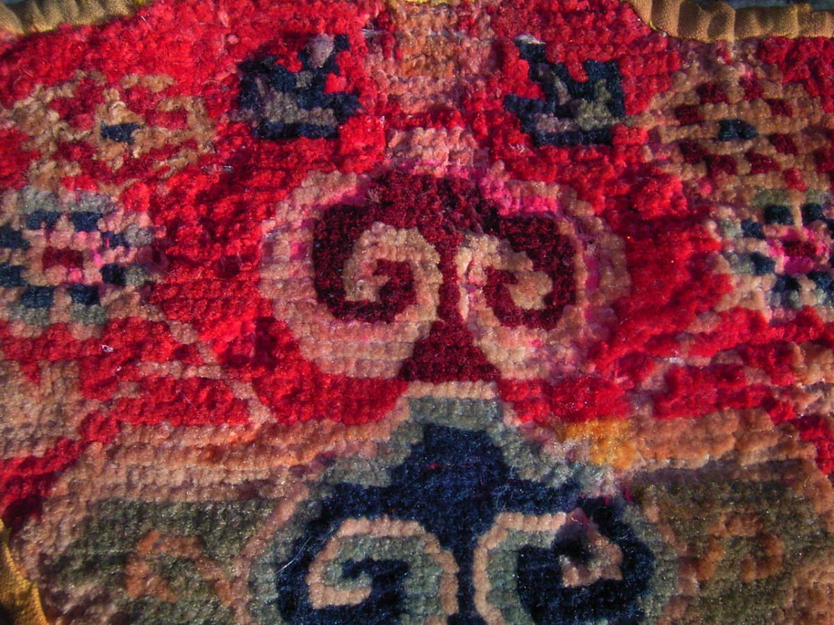  редкость Old Tibetan Horse-head adornmentchi спальное место thongkhebnamchu one ten..carpet TIBET