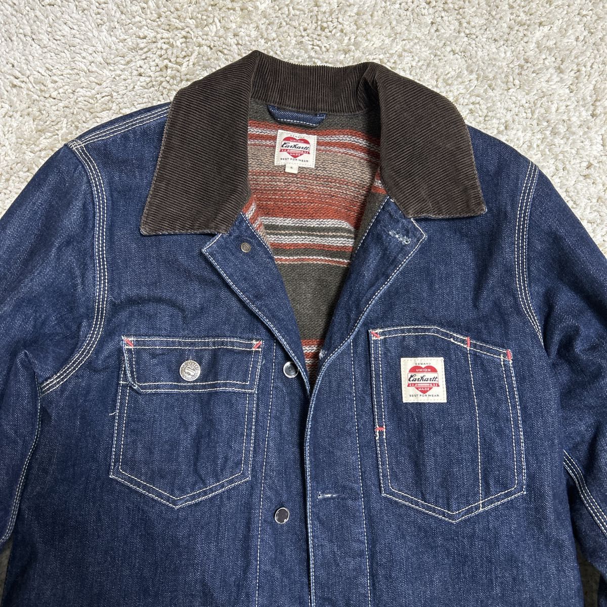 入手困難】Carhartt 復刻 ハートタグ ステートコート デニム 入手困難】Carhartt 復刻 ハートタグ ステートコート デニム