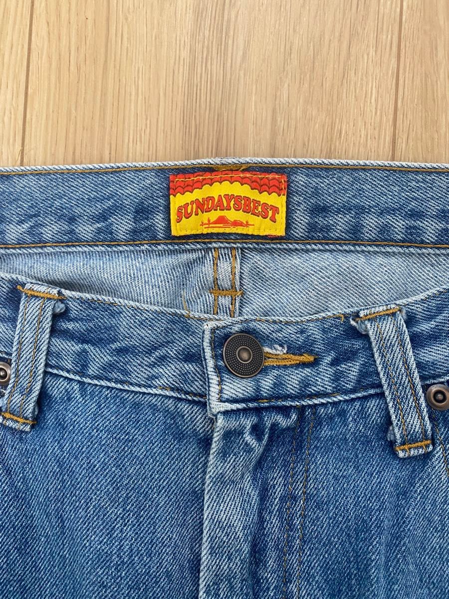 SUNDAYS BEST REGULAR FIT STONE WASHED BLUE サンデイズベスト デニム パンツ W32 SUNDAYS BEST REGULAR FIT STONE WASHED BLUE サンデイズベスト デニム パンツ W32
