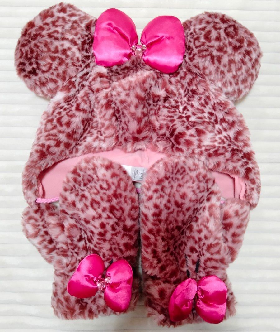 Disney - ミニーちゃん ディズニー ファンキャップ ヒョウ柄 Disney - ミニーちゃん ディズニー ファンキャップ ヒョウ柄