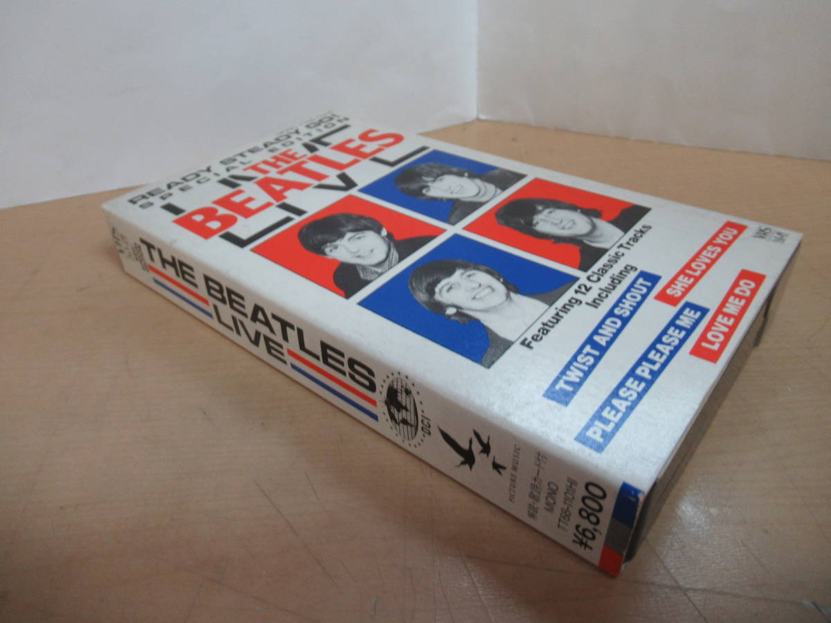 ビデオテープ [VHS hi-fi] ザ・ビートルズ/ライヴ　解説・歌詩カード付　日本製　TT68-1101HI　1964年のライブを収録　TOSHIBA EMI_画像3