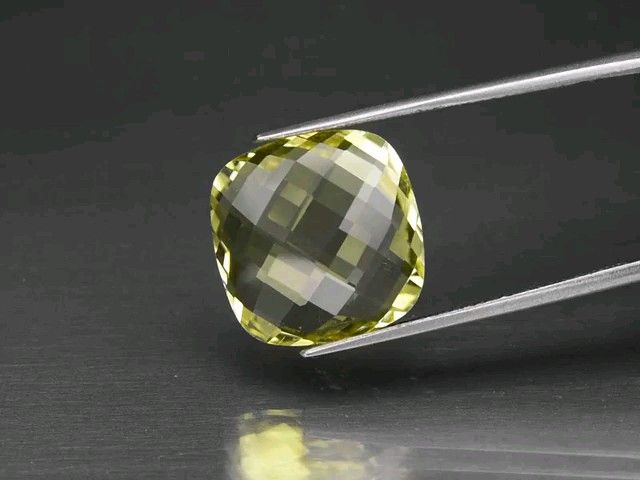 No.777 レモンクォーツ 約6.97ct 約13mm×13mm ブラジル産