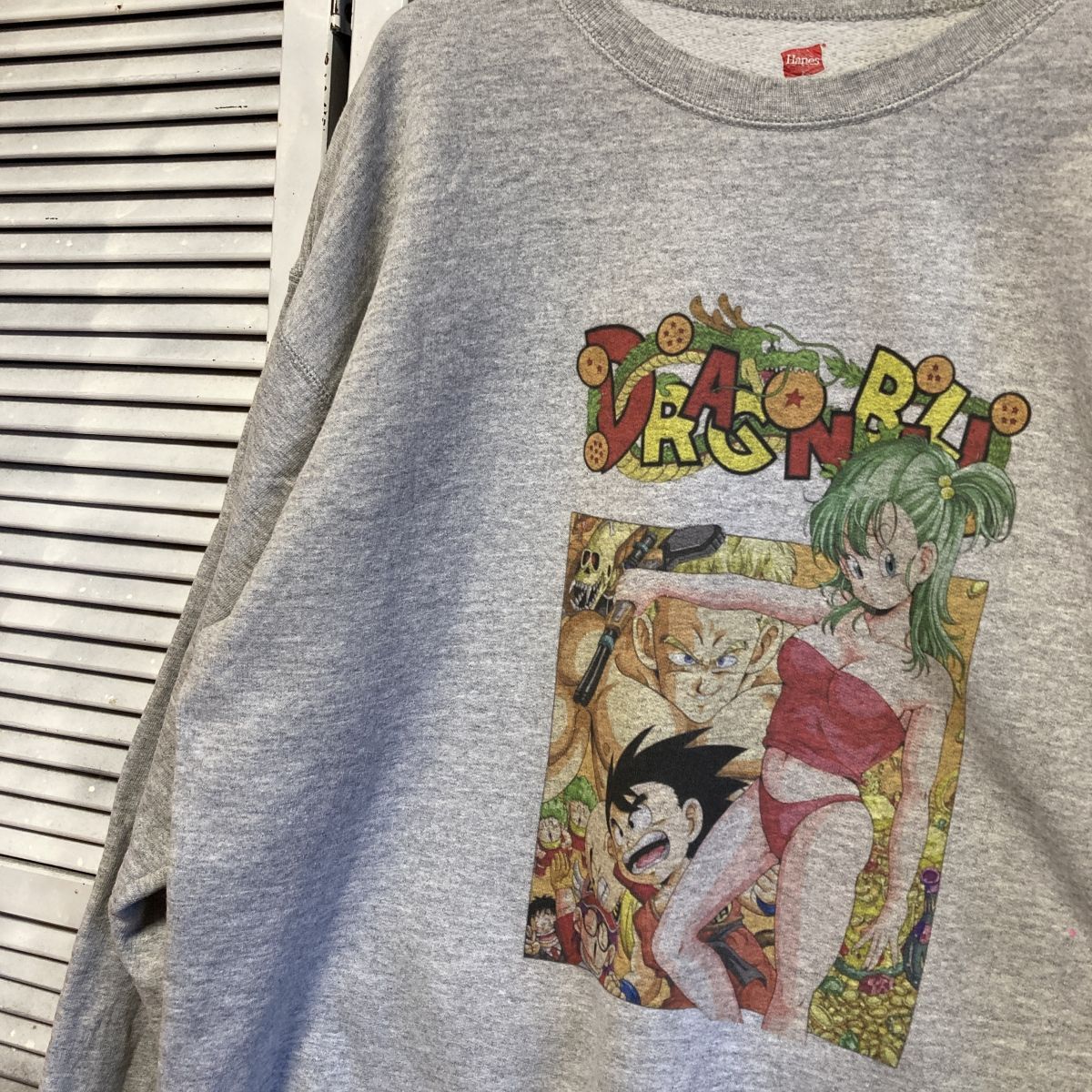 AWTB 1スタ グレー アニメ スウェット ドラゴンボール ブルマ AWTB 1スタ グレー アニメ スウェット ドラゴンボール ブルマ