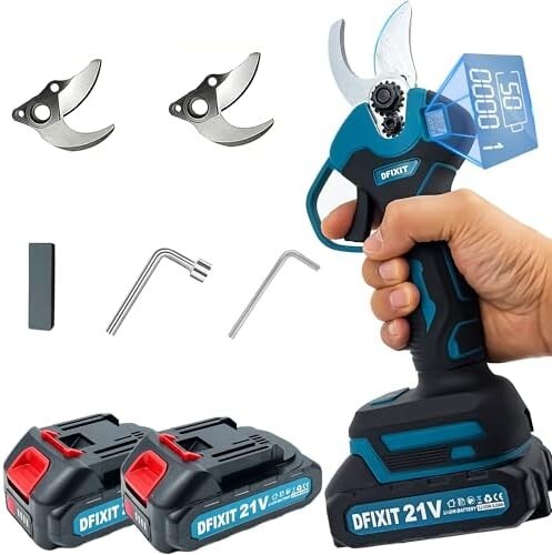 DFIXIT 電動剪定バサミ 電動ハサミ 充電式剪定ばさみ LED電池表示&切断回数 電動 剪定ばさみ 剪定バサミ
