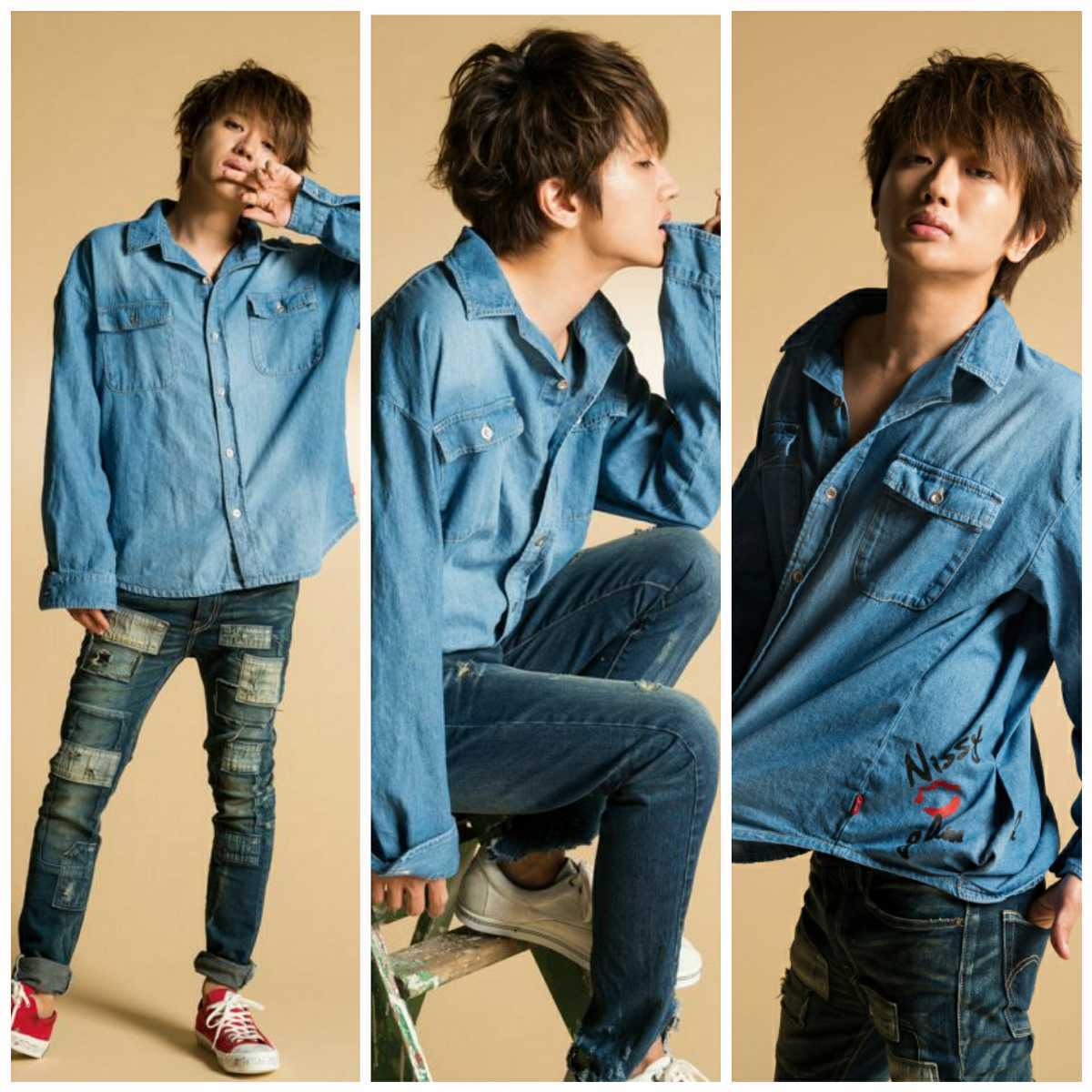 Yahoo!オークション - AAA西島隆弘 着用 glamb×Nissy デニム Yahoo!オークション - AAA西島隆弘 着用 glamb×Nissy デニム