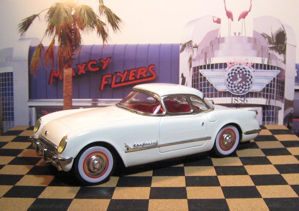 復刻版 ブリキ 50's Fifties CORVETTE HARDTOP 1953 白色 復刻版 ブリキ 50's Fifties CORVETTE HARDTOP 1953 白色