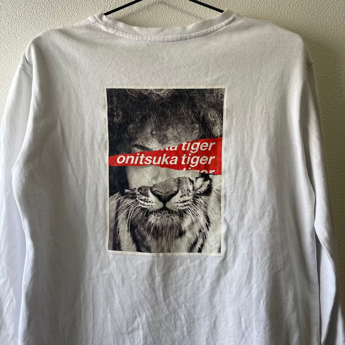 希少】Onitsuka Tiger オニツカタイガー ロンT ホワイト 白 S 希少】Onitsuka Tiger オニツカタイガー ロンT ホワイト 白 S