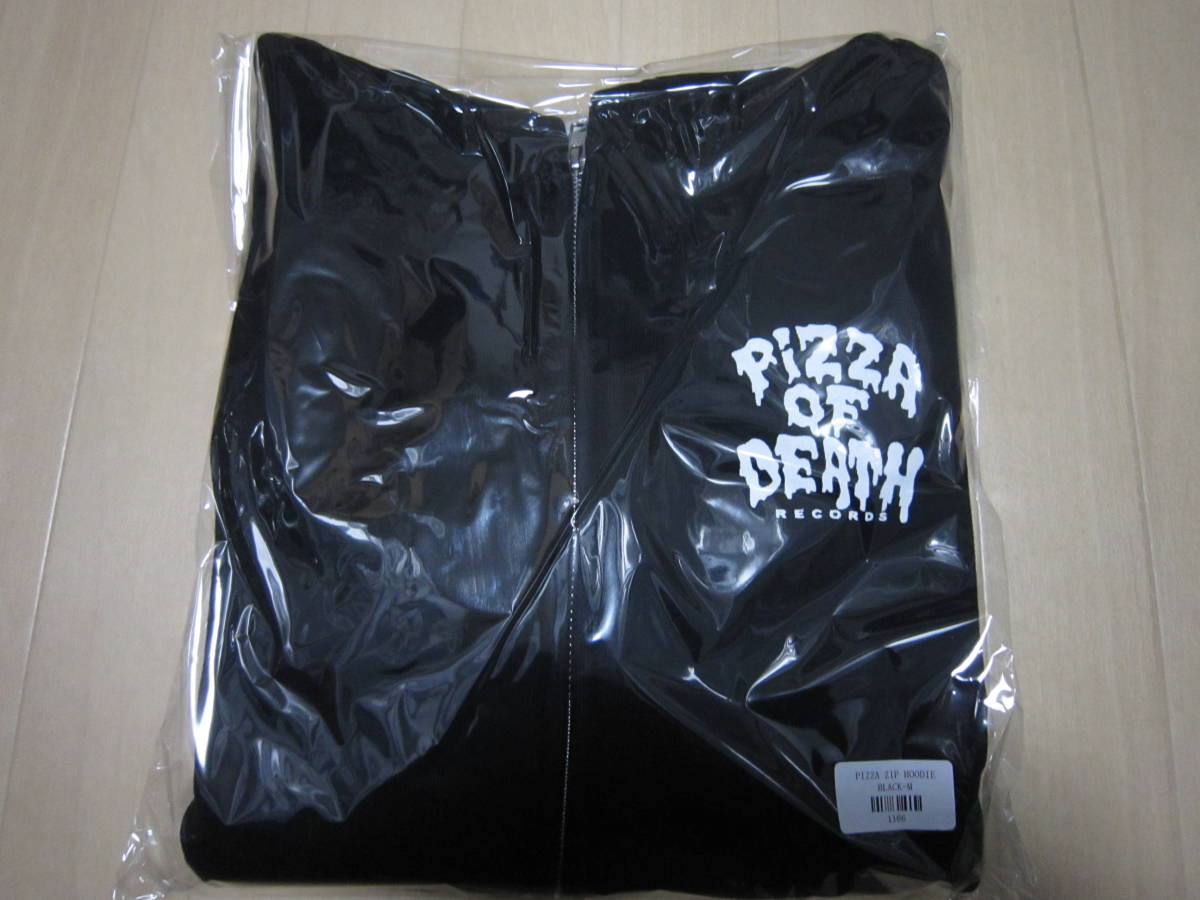 黒M即決pizza of deathパーカーken yokoyama Hi-standard mwamハイスタwanima airjamピザオブデスBRAHMANホルモン 10-FEET THE BONEZ RIZE_画像1