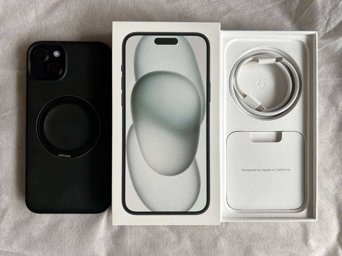 美品 iPhone 15 Plus 128GB ブラック 物理デュアルSIM SIMフリー 美品 iPhone 15 Plus 128GB ブラック 物理デュアルSIM SIMフリー