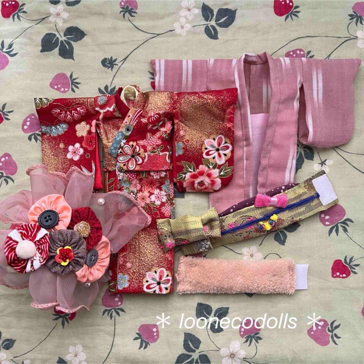 blythe 着物 羽織 ピンク 413 ブライスアウトフィット ネオ blythe 着物 羽織 ピンク 413 ブライスアウトフィット ネオ