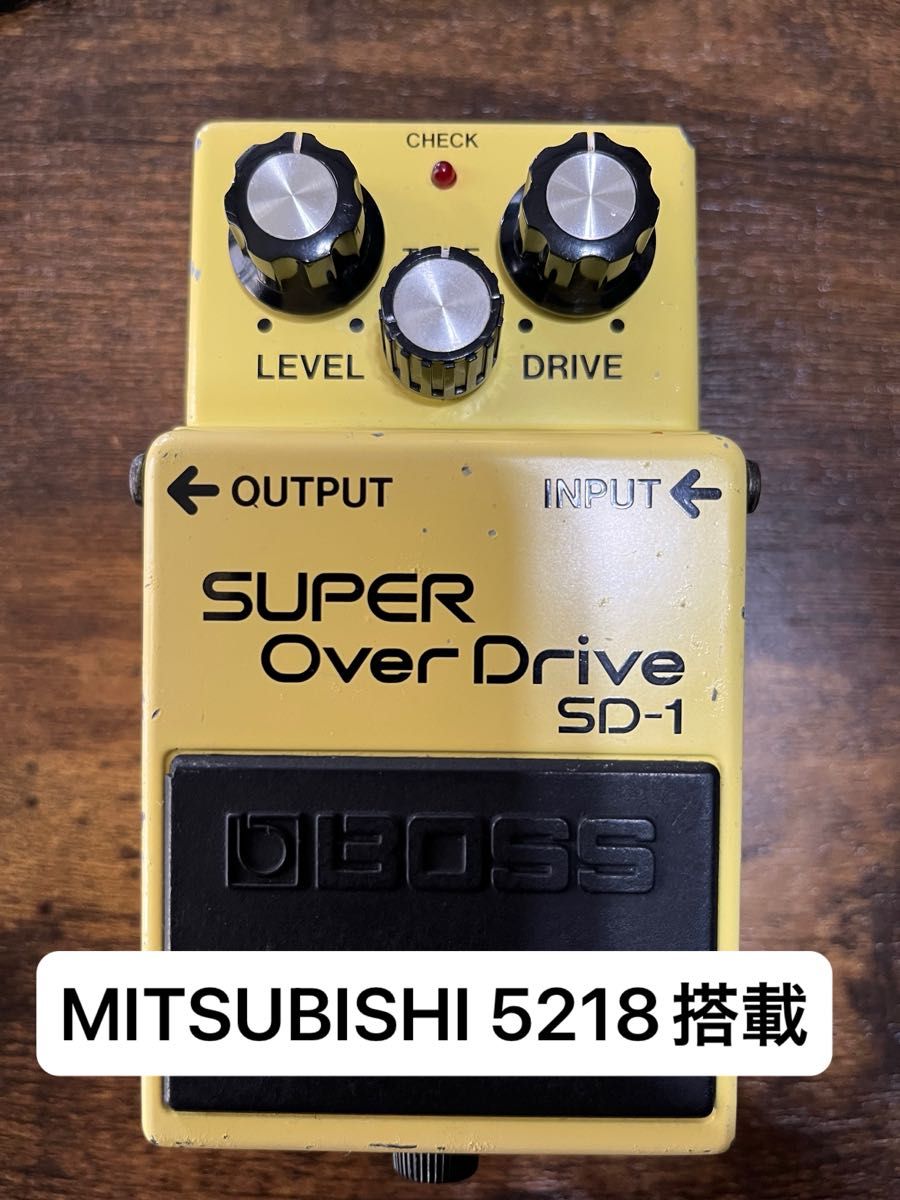 BOSS SD-1 三菱 5218 チップ1984年2月 日本製 BOSS SD-1 三菱 Mitsubishi 5218搭載 日本製|Yahoo!フリマ(旧